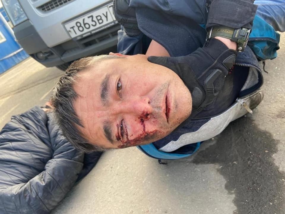 Видео жесткого задержания рэкетиров из Кыргызстана в Санкт-Петербурге 18+