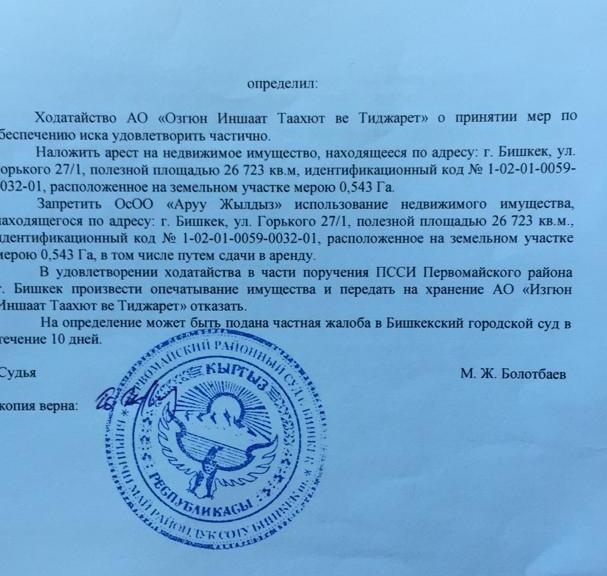Судья Мелис Болотбаев решил оставить без работы более 500 бишкекчан