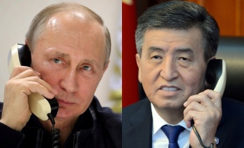 Жээнбеков по телефону поздравил Путина с днем рождения
